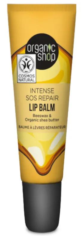 Organic Shop SOS Herstellende Bijenwas en Shea Lippenbalsem 10 ml