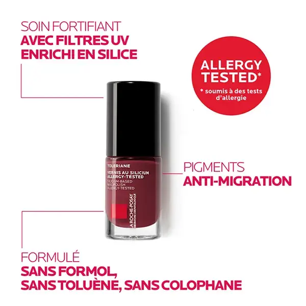 La Roche Posay Tolériane Vernis à Ongles Silicium N°16 Framboise 6ml