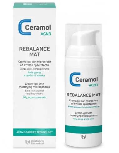 Ceramol Acn3 Rebalance Mat Crema Opacizzante Viso 50 Ml