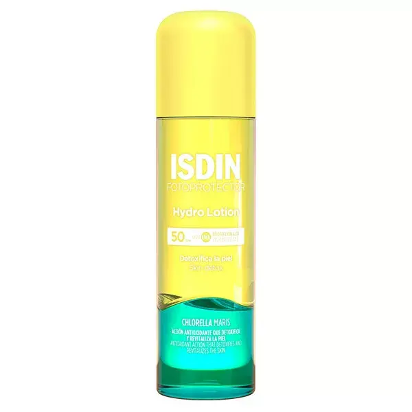 ISDIN Fotoprotector HydroLotion Huile Solaire Antioxydante Biphasique SPF50 200ml
