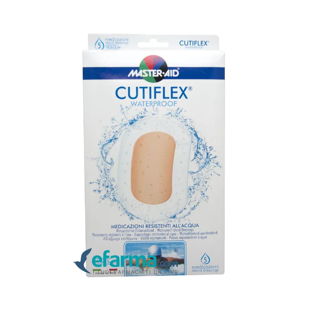 Cutiflex Acqua Stop Medicazione In Poliuretano Elastica E Trasparente 10,5x15 cm 5 Pezzi