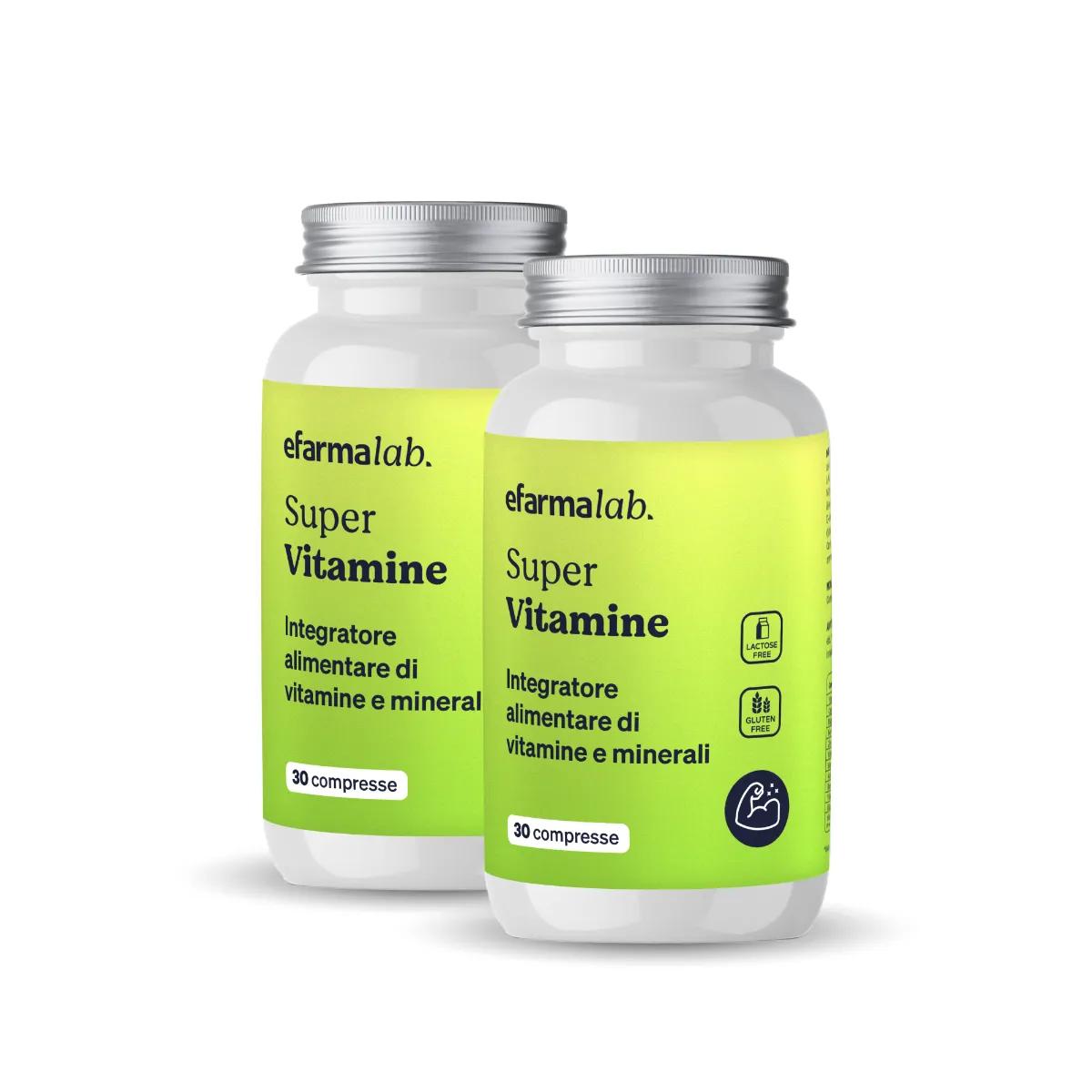 eFarmaLab Super Vitamine Offerte Bipacco 2X30 Compresse