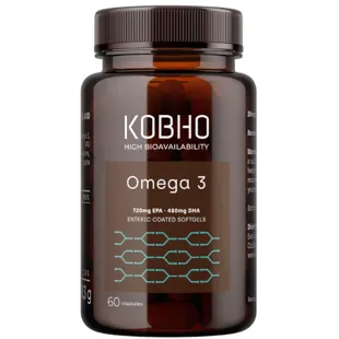 Kobho Labs Omega 3 + Vitamin E 60 Kapseln