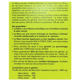 Diet Horizon Maca Force 3 Bio 60 gélules