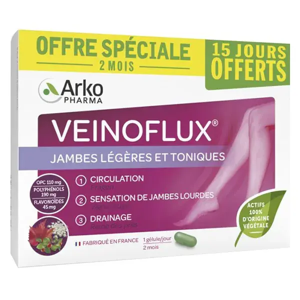 Arkopharma Veinoflux Gambe Leggere e Toniche 60 capsule