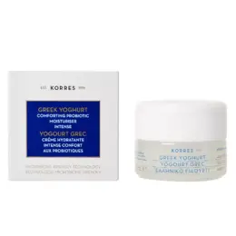 Korres Yahourt Grec Crème Hydratante aux Probiotiques Peaux Sèches 40ml