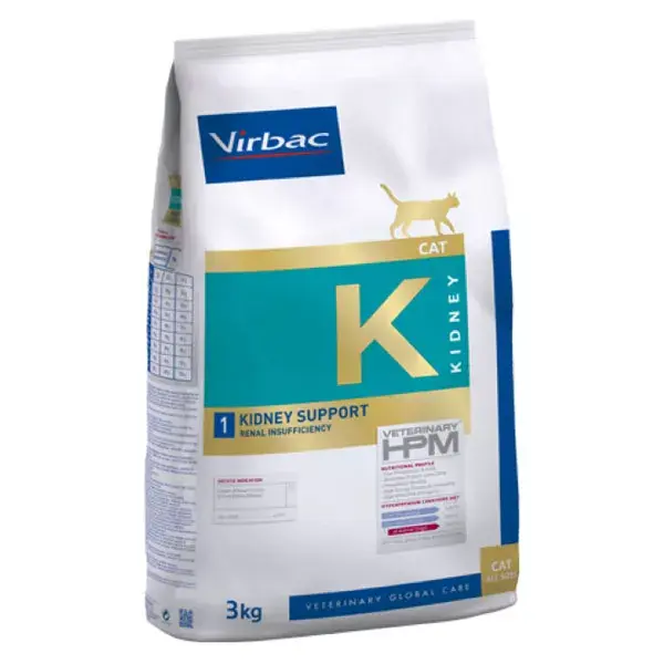 Virbac Veterinary hpm Diet Gato Kidney Support Renal Insufficiency Bolsa de 3kg