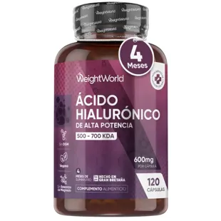 WeightWorld Hylauronic Acid 600mg 120 Capsules