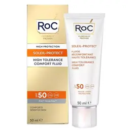 Roc Soleil-Protect Fluide Haute Tolérance Réconfortant SPF50+ 50ml