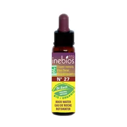 Inebios Fleur de Bach n°27 Rock Water - Eau de Roche Bio 10ml