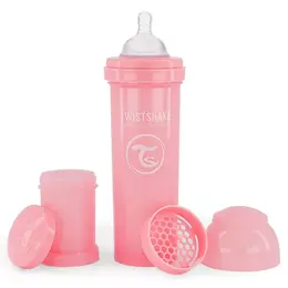 Twistshake Biberon Anti-Colique Rose Pastel +4m 330ml