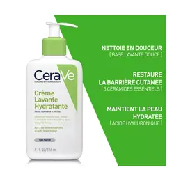 CeraVe Nettoyants Crème Lavante Hydratante Visage Corps 236ml