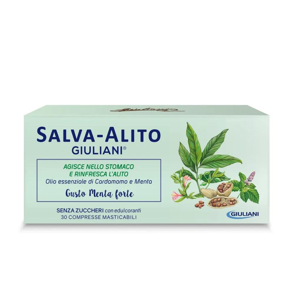 Salva-Alito Giuliani Gusto Menta Forte 30 Compresse Masticabili