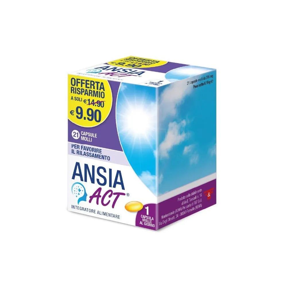 Ansia Act Integratore Tono Dell'Umore 21 Capsule