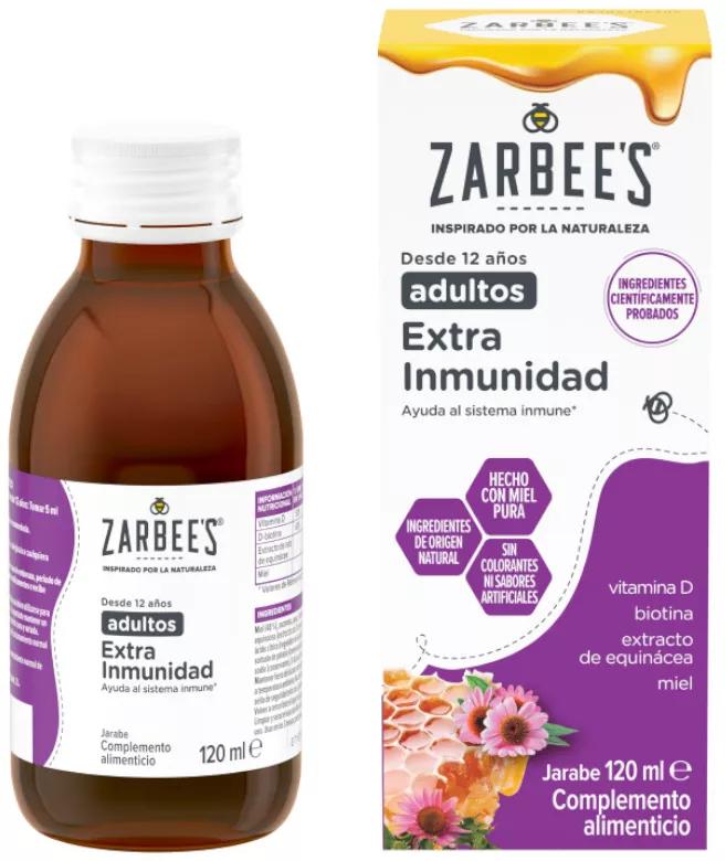 Zarbee's Extra Immuniteitssiroop Honing en Echinacea-extract Volwassenen 120 ml