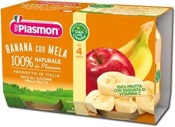 Plasmon Omogenizzato Banana e Mela 2x104 g