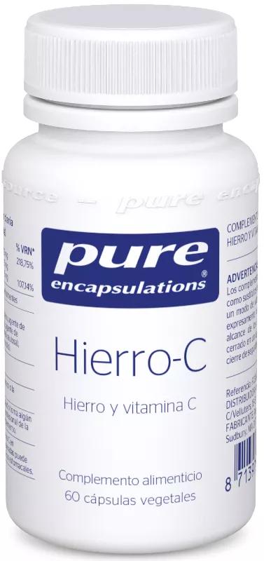 Pure Encapsulations Iron-C 60 Vegetable Capsules