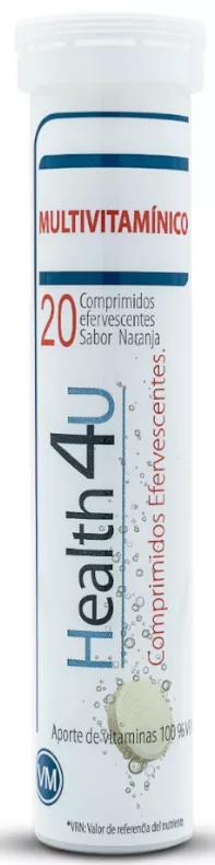 H4U Multivitamine 20 Comprimés Effervescents Orange