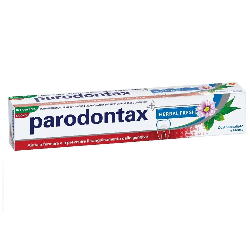 Parodontax Dentifricio Herbal Fresh con Bicarbonato di Sodio Gusto Eucalipto e Menta 75 ml