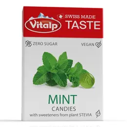 VITALP - Bonbons sans sucre - Menthe 25g