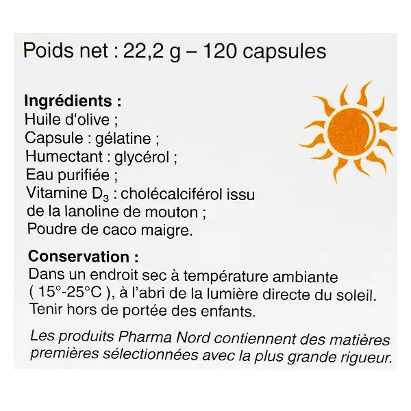 Pharma Nord D-Pearls 1520 Vitamin D3 120 capsules