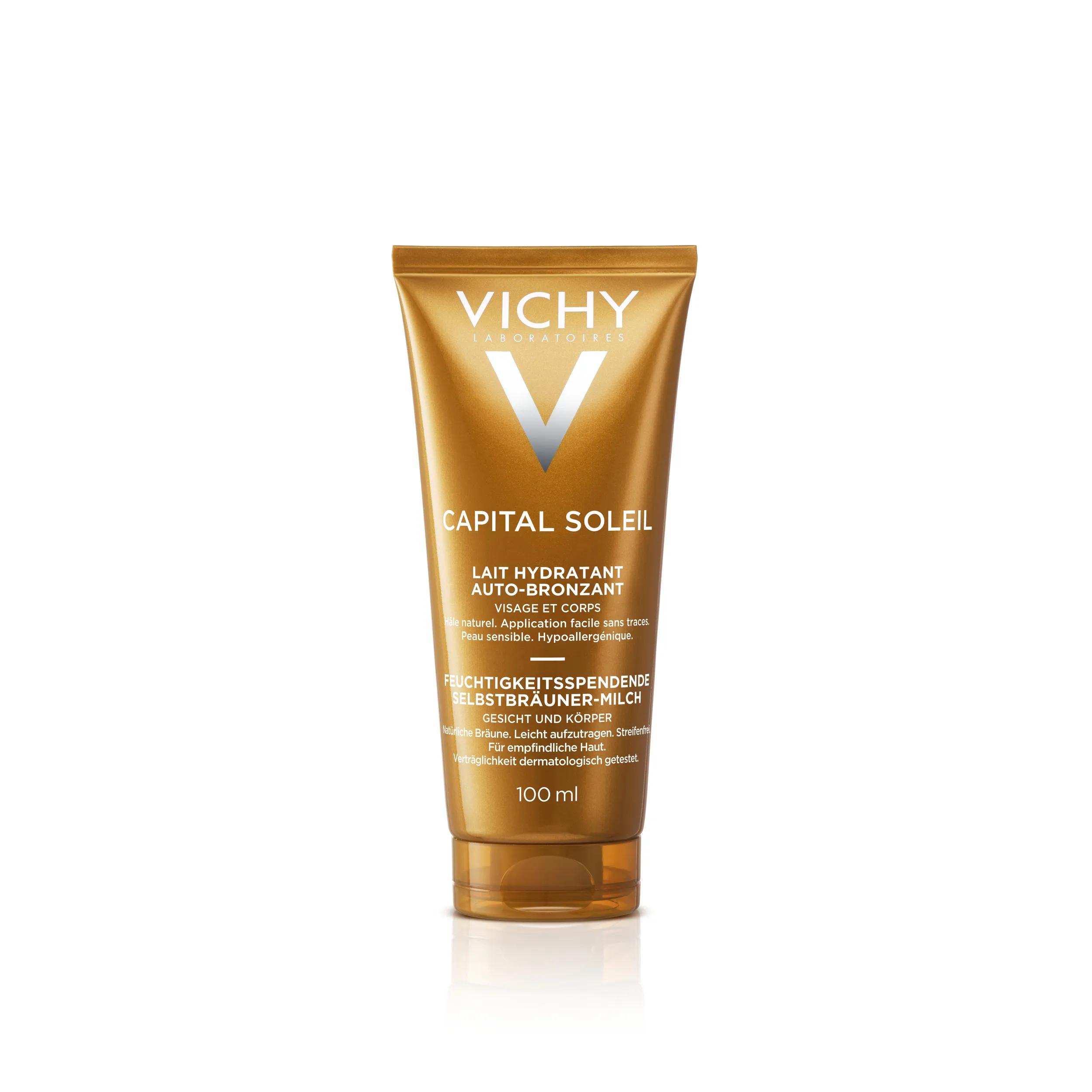 Vichy Capital Soleil Latte Idratante Auto-abbronzante Idratante Viso e Corpo 100 ml