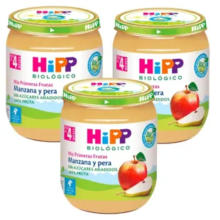 HiPP Tarrito de Manzana y Pera BIO +4m 3x125 gr