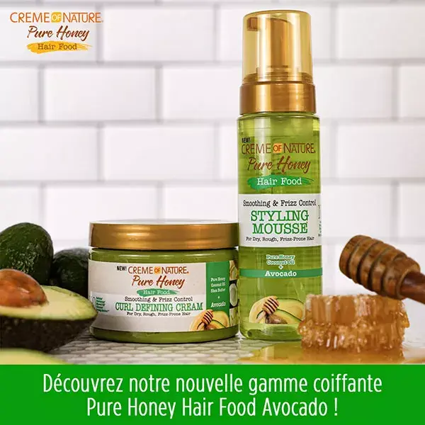 Creme of Nature Pure Honey Hair Food Avocado Crème coiffante 326ml