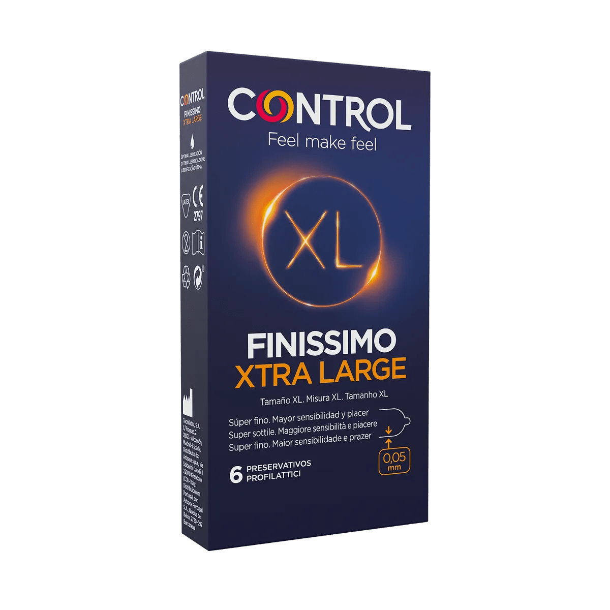 Control Finissimo XL Profilattici Extra Large 6 Pezzi