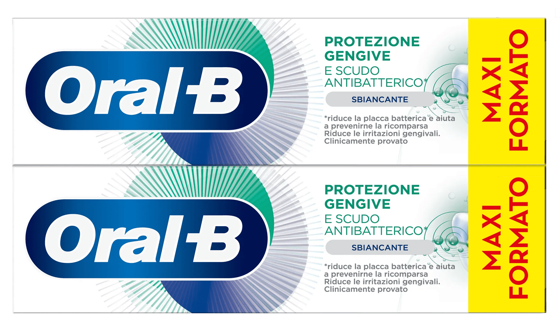 Oral-B Dentifricio Protezione Gengive e Scudo Antibatterico Pulizia Profonda Promo Bipacco 2x75 ml