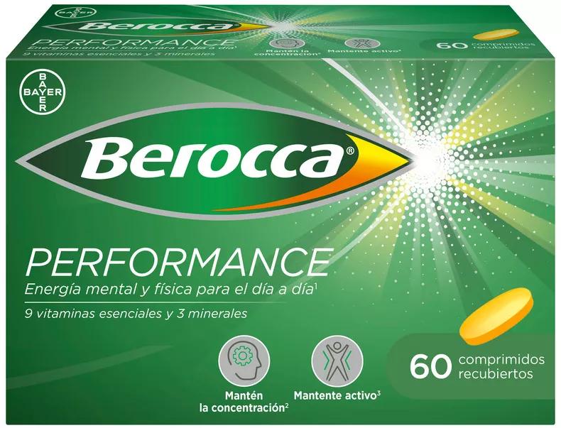 Berocca Performance Vitaminas y Rendimiento Bayer 60 Comprimidos
