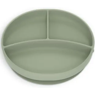 Suavinex Colour Essence Silicone Tray with Dividers and Suction Cup Green +6m