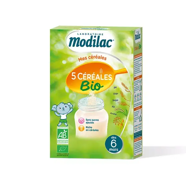 Modilac 5 Organic Cereals 230g