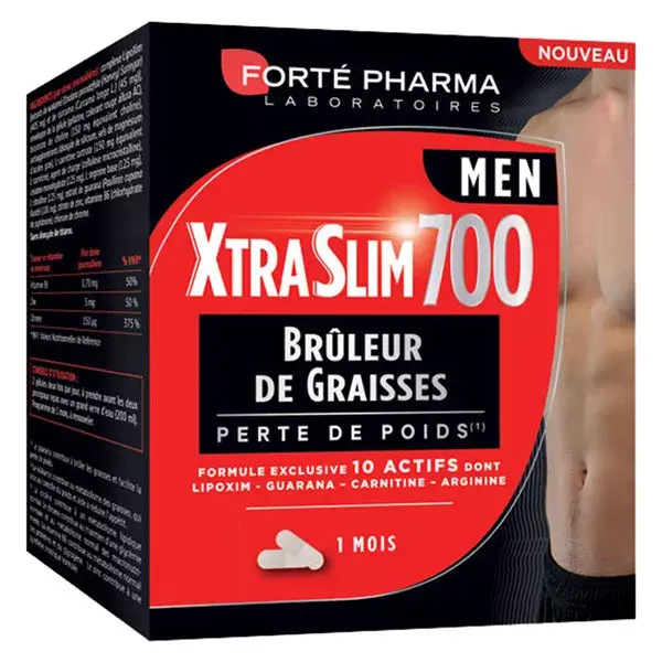 Forté Pharma Xtraslim 700 Men Bruleur de graisses Perte de Poids 120 gélules