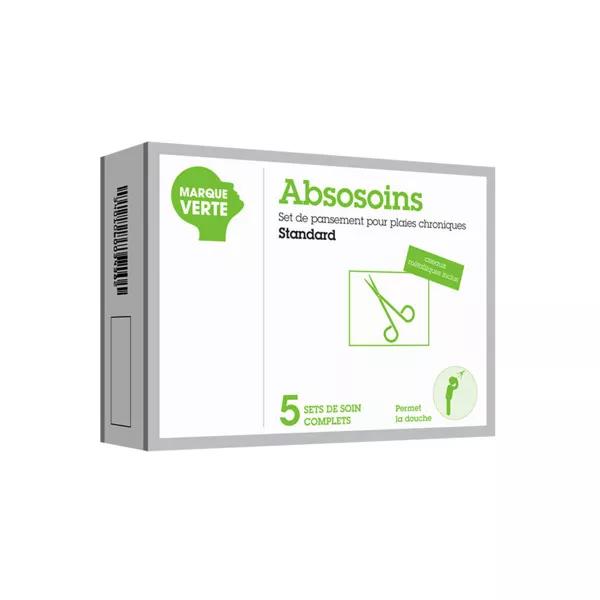Green Brand Absosoins Standard Juego de apósitos para heridas crónicas 5 juegos