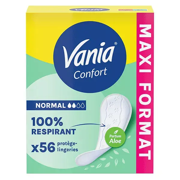 Vania Kotydia Protège-Slips Confort Normal Aloe Vera 56 protections