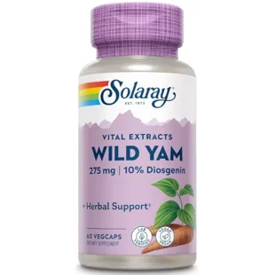 Solaray Wild Yam 60 Vegetable Capsules