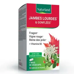 Naturland Circulation Jambes Lourdes et Gonflées 30 Gélules