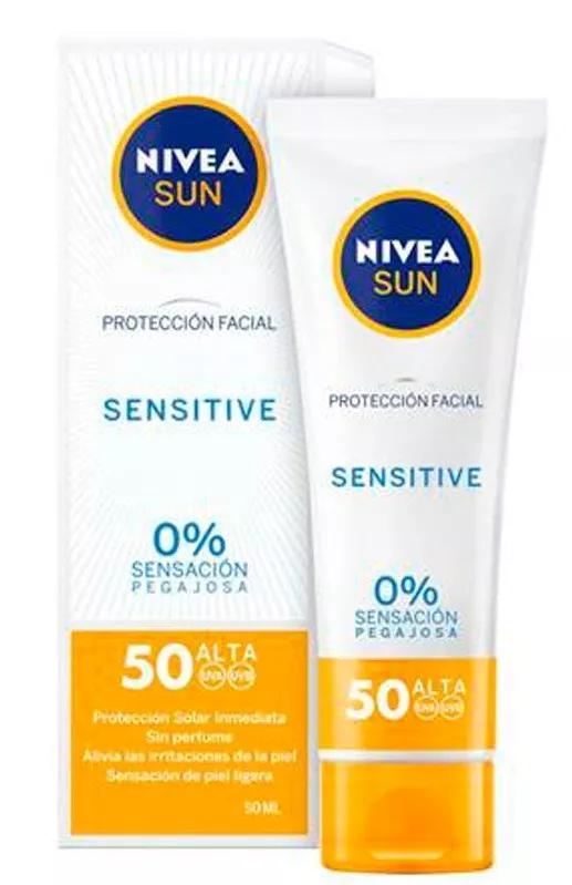 UV-gevoelige gezichtsbescherming SPF50 Nivea Sun 50ml