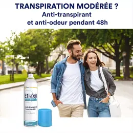 ETIAXIL Déodorant Anti-Transpirant Protection 48h Aérosol Lot de 2 x 150ml