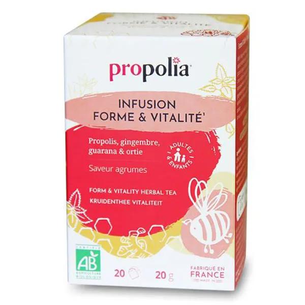 Propolia Bio Infusion Forme & Vitalité Saveur agrumes 20 sachets