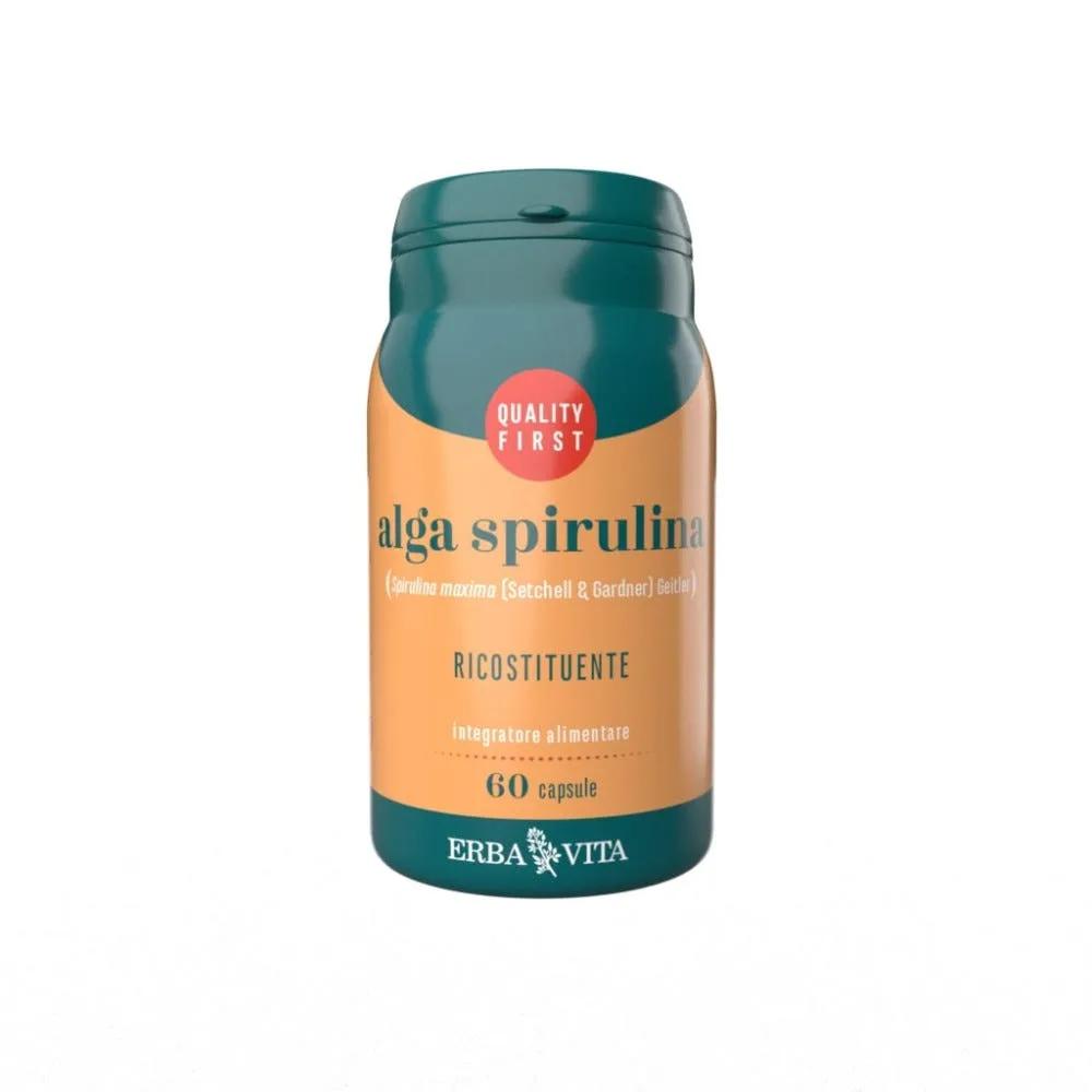 Erba Vita Alga Spirulina Integratore Ricostituente 60 Capsule