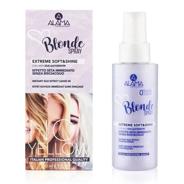 Alama No-Yellow Spray Idratante Extra Soft&Shin per Capelli Biondi 100 ml