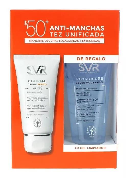 Laboratorios SVR Clairial Antimanchas SVR SPF50+ 50 ml + Physiopure Gel de Limpeza 50ml