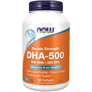 Now Foods Omega-3 DHA-500 180 Pearls