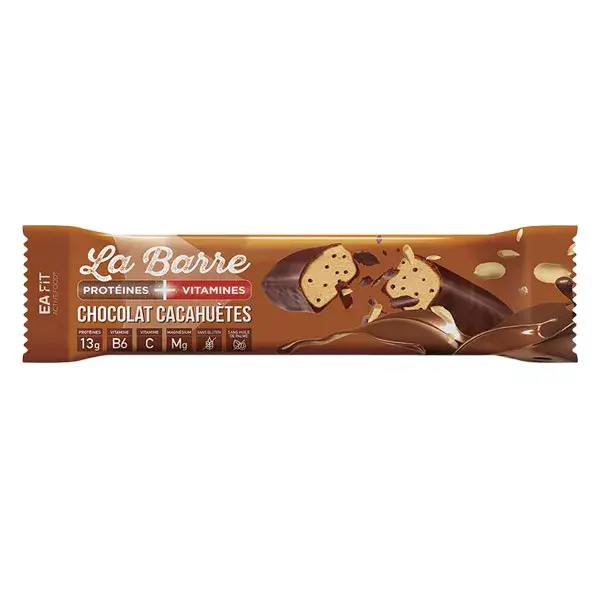 Eafit La Barre Protéinée Prot+Vit Goût Chocolat & Cacahuète 49g