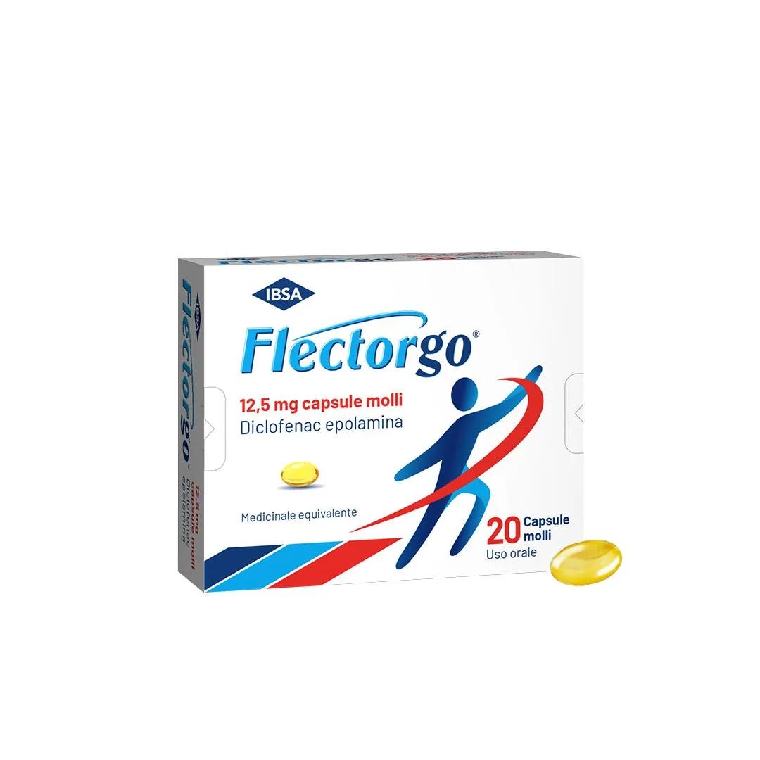 Flectorgo Capsule 12,5 mg Diclofenac Antidolorifico 20 Capsule Molli