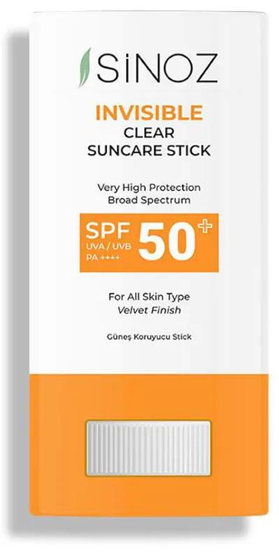 Sinoz Invisible Clear Sun Stick SPF50+ 15 gr