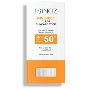 Sinoz Invisible Clear Sun Stick SPF50+ 15 gr