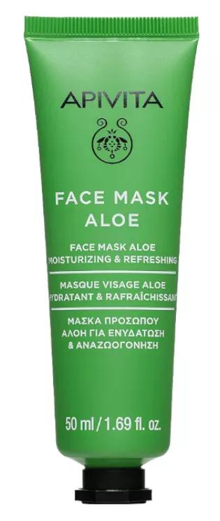 Apivita Face Mask Máscara Facial Hidratante de Aloe 50ml
